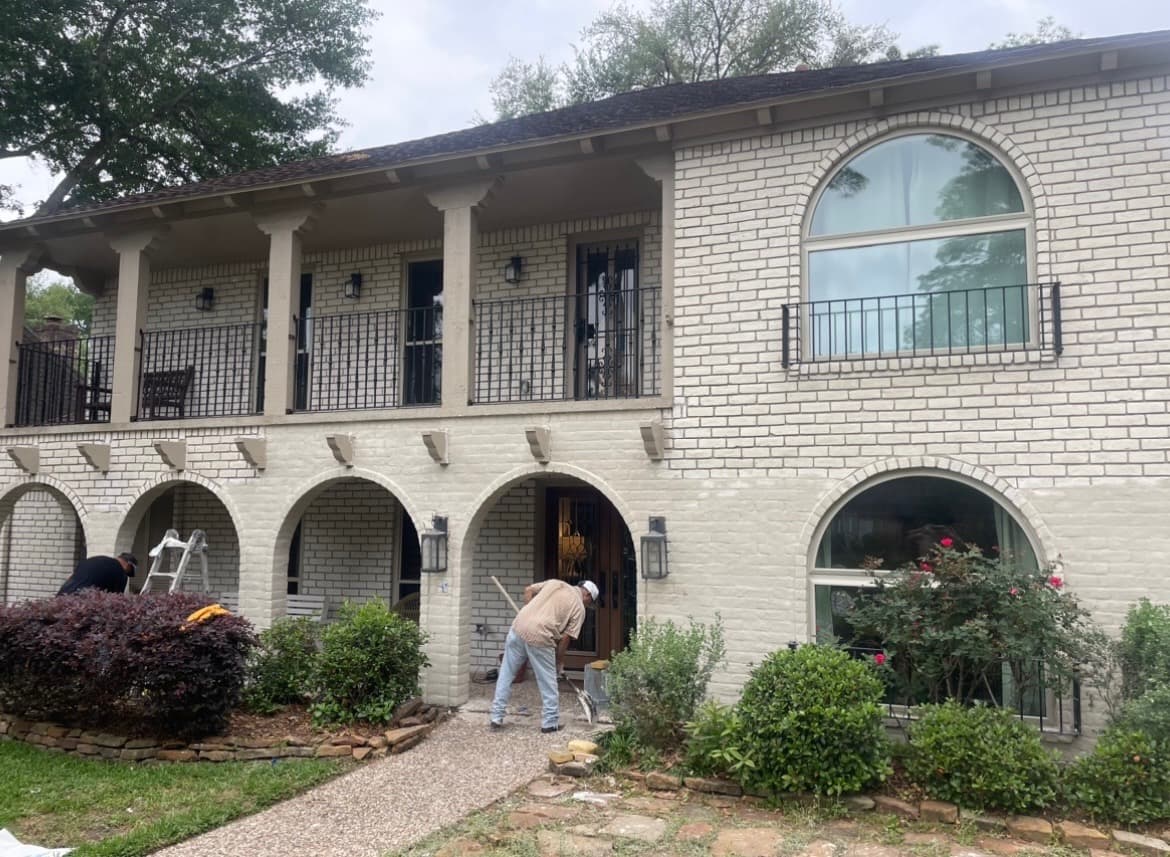 Professional brick finish transformation by Great Rock Renovations