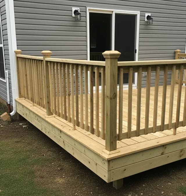 Elevated Deck Installation